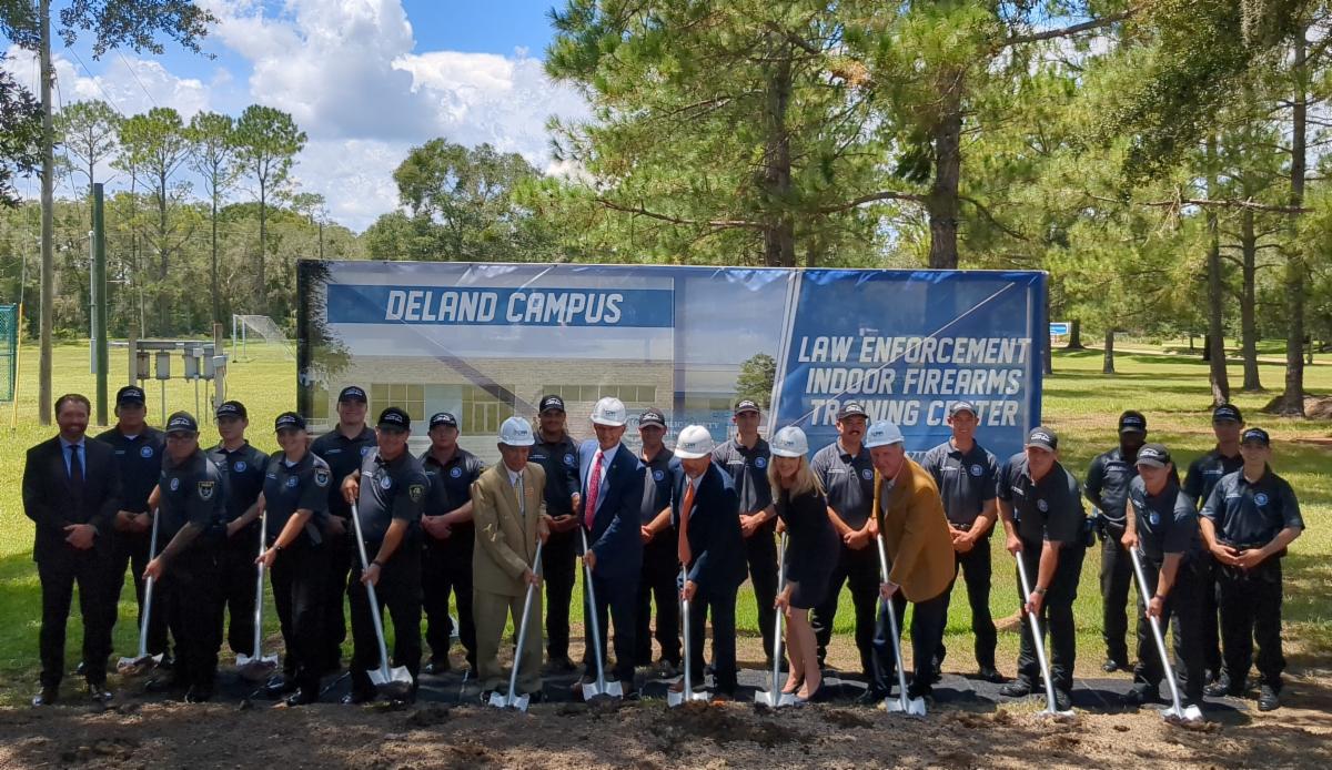 Daytona State College Holds Groundbreaking Ceremony for New Law Enforcement Indoor Firearms Training Center on DeLand Campus