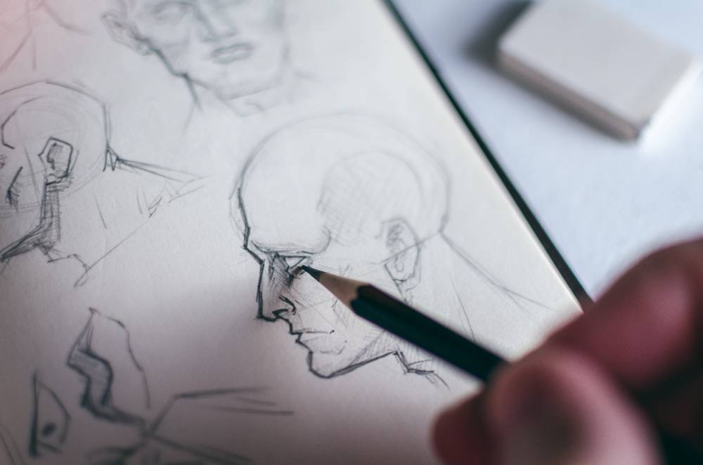 hand drawing with pencil