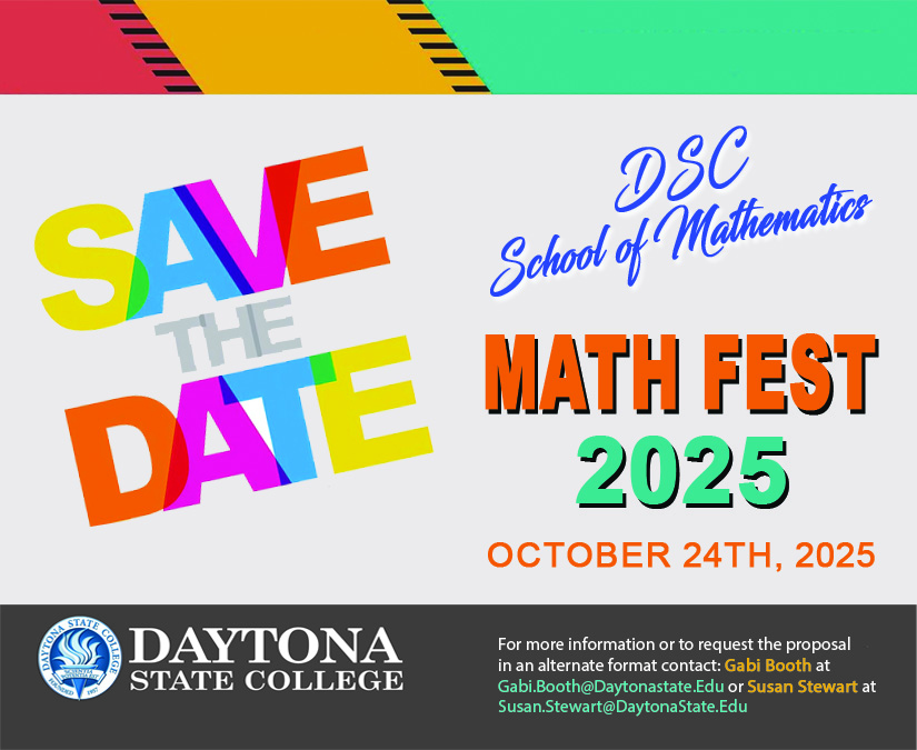 Mathfest Save the Date - October 24, 2025