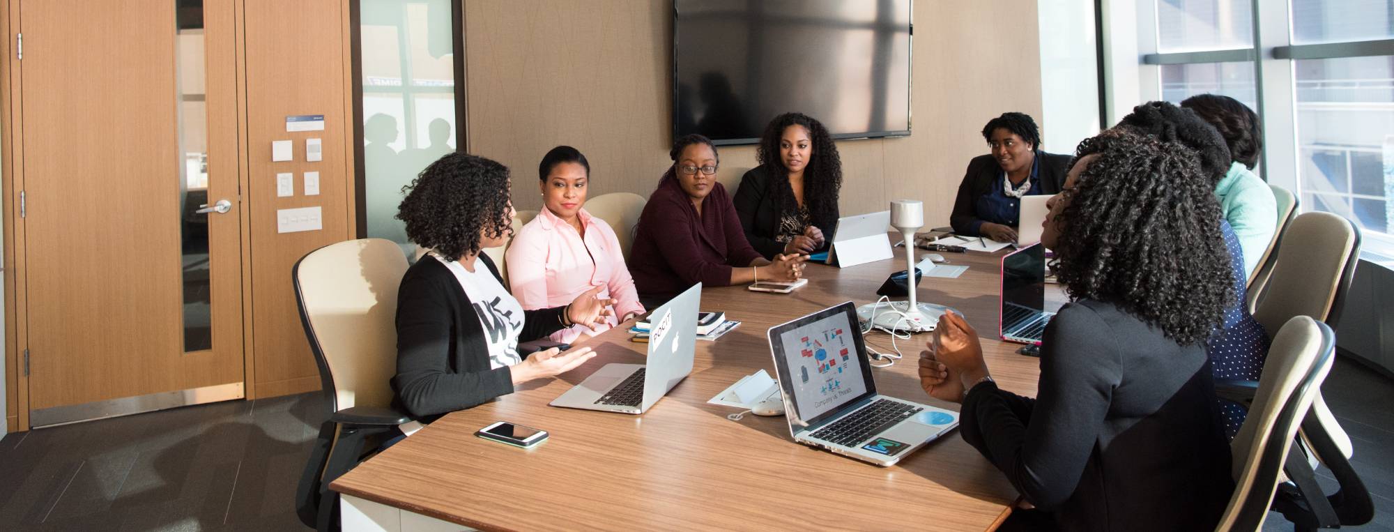 business people around a conference table