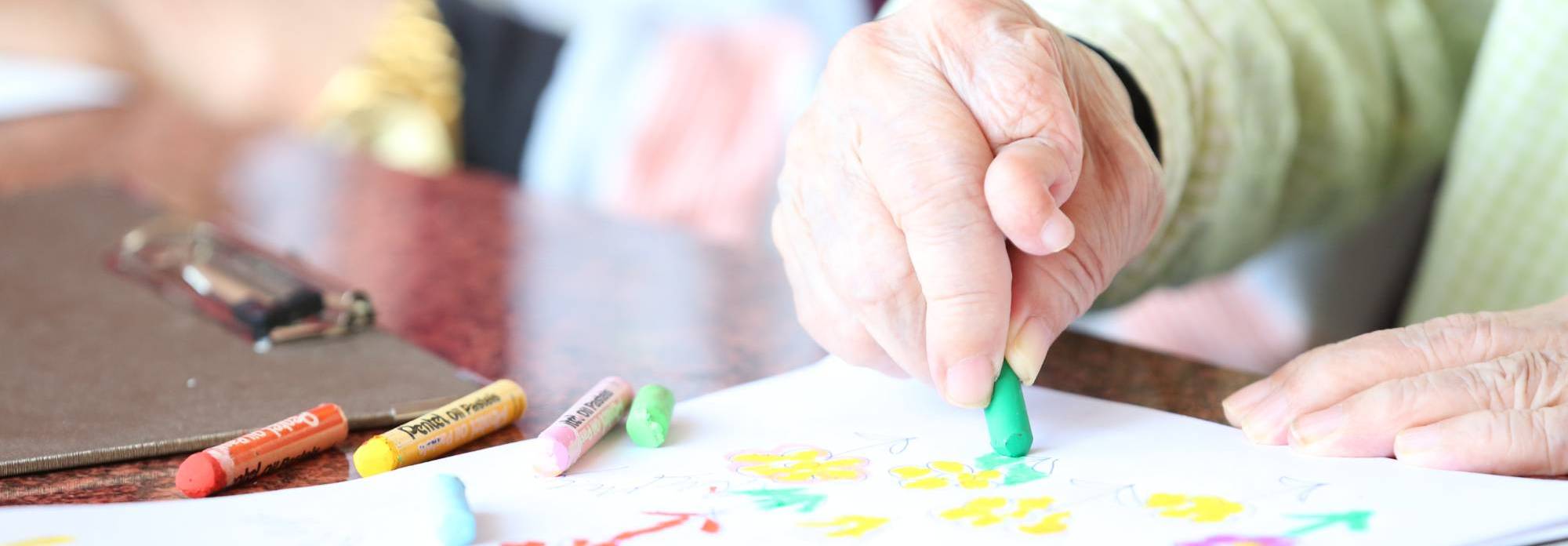 senior patient coloring