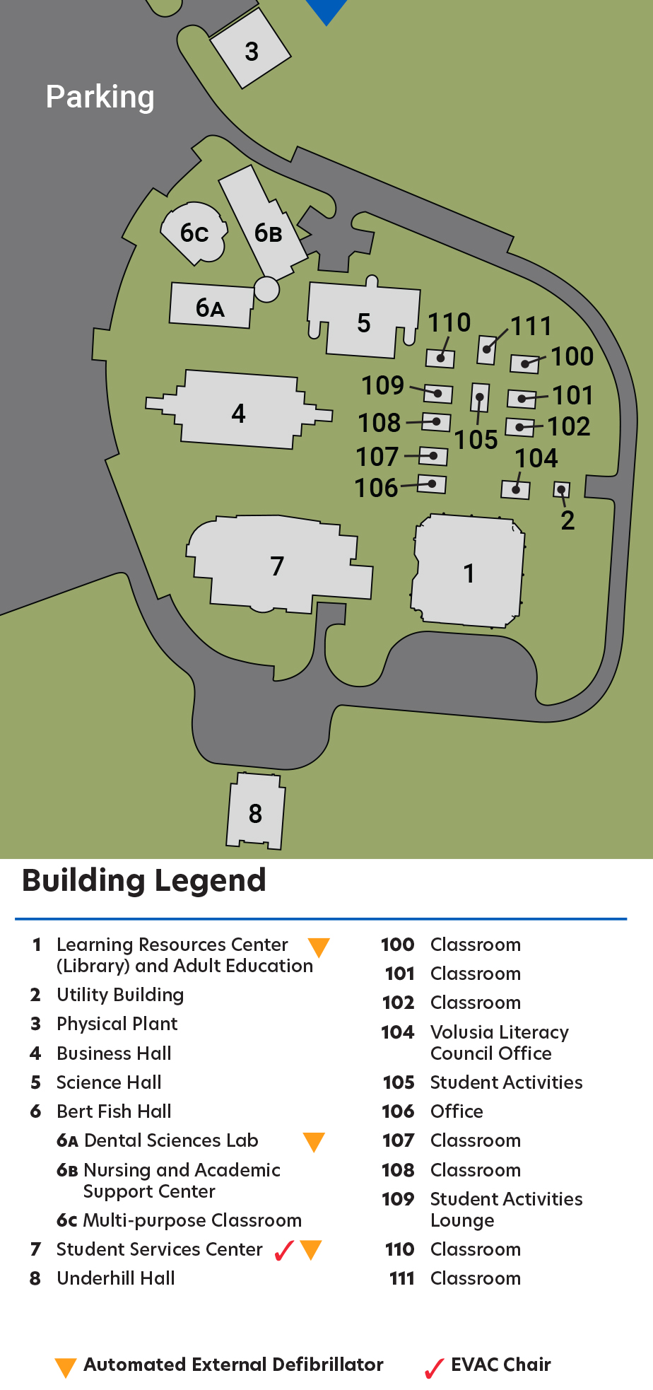 Daytona State Campus Map Mathilda