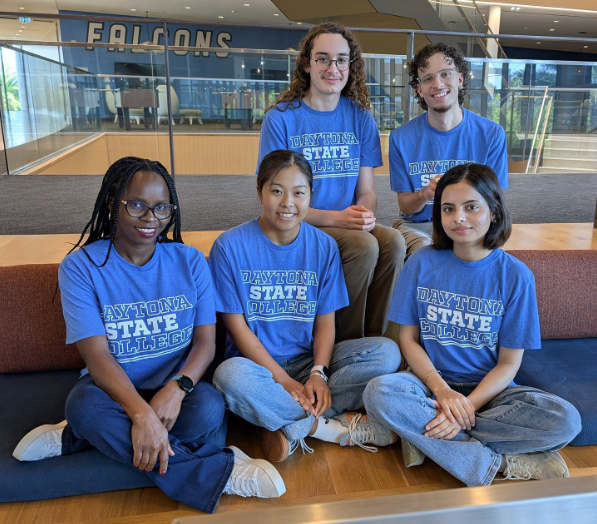 Group of male and female students