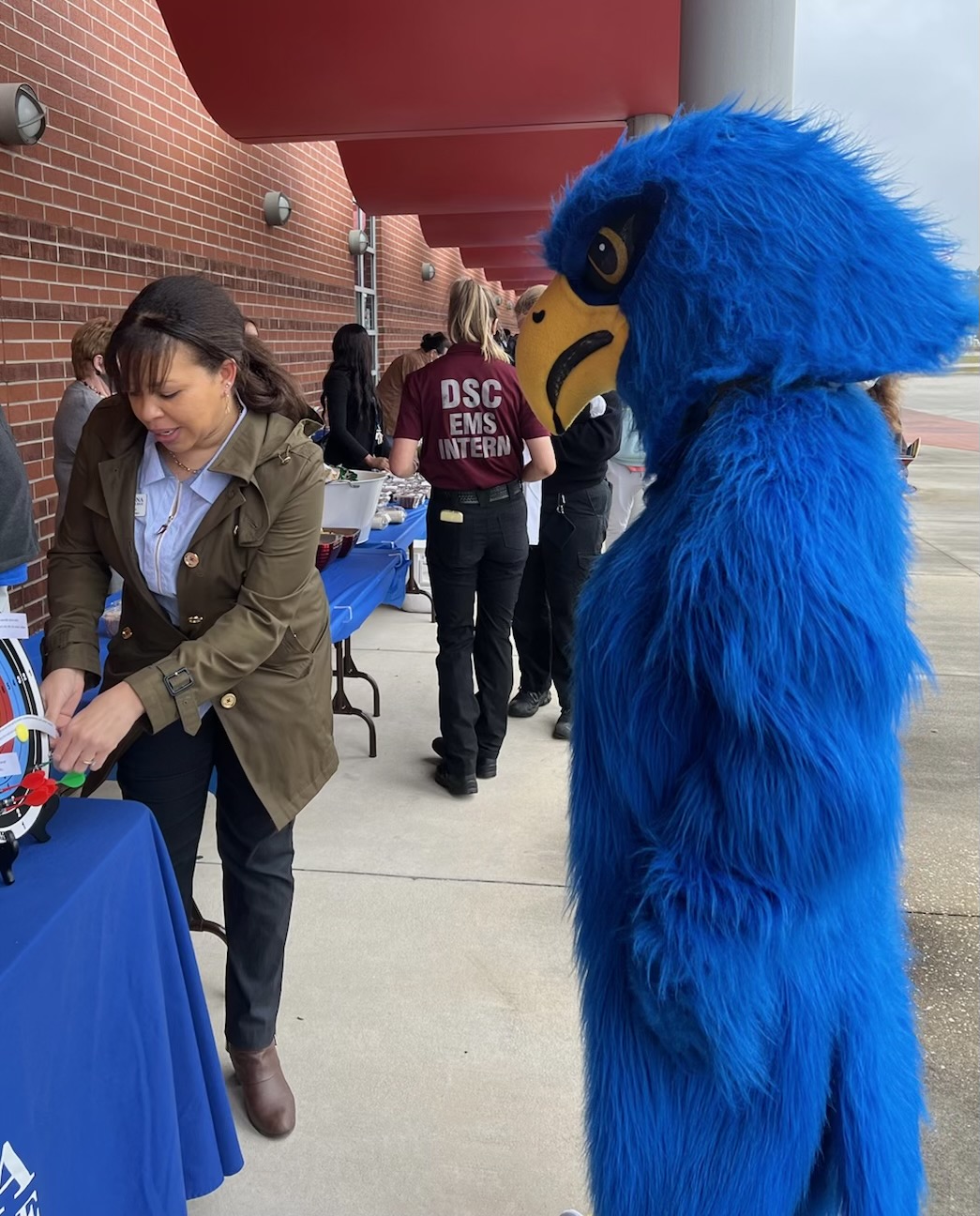 Dr. Nadia Flanigan at Spring 2022 Welcome Back event
