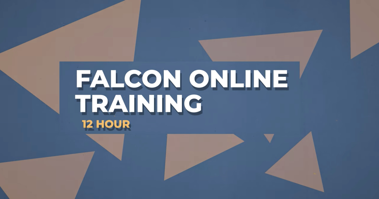 falcon online training 12 hour trainging video link