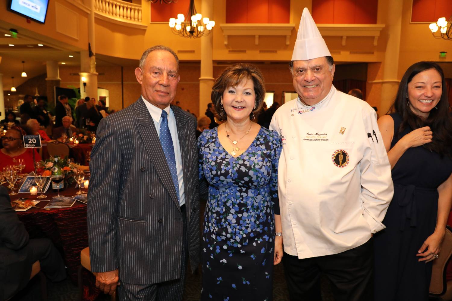 chef and guests at annual gala