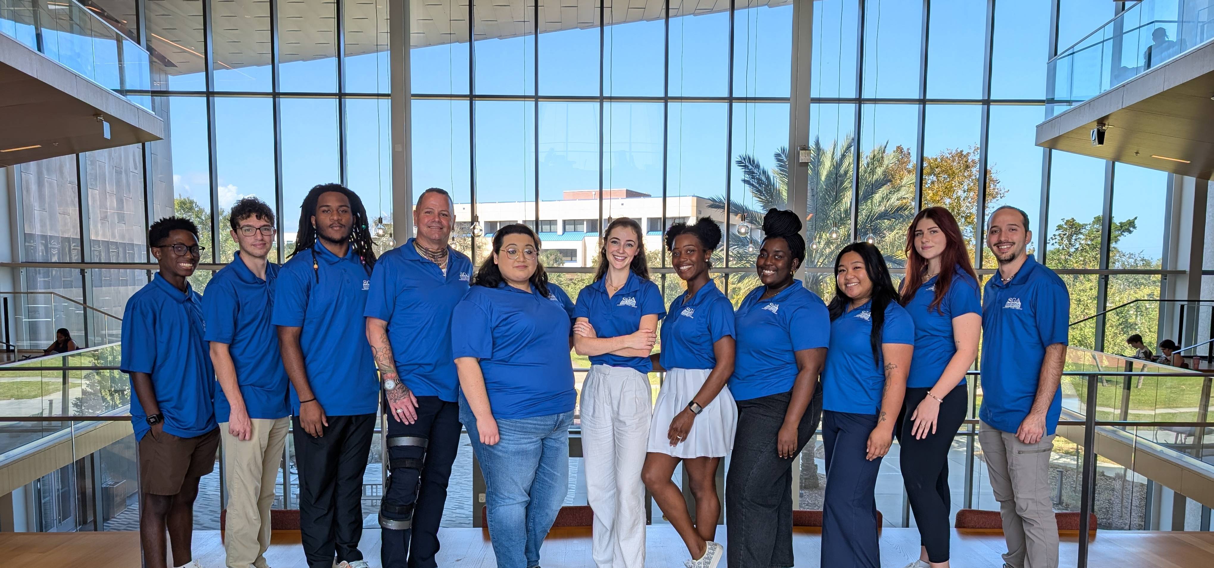 SGA students on campus