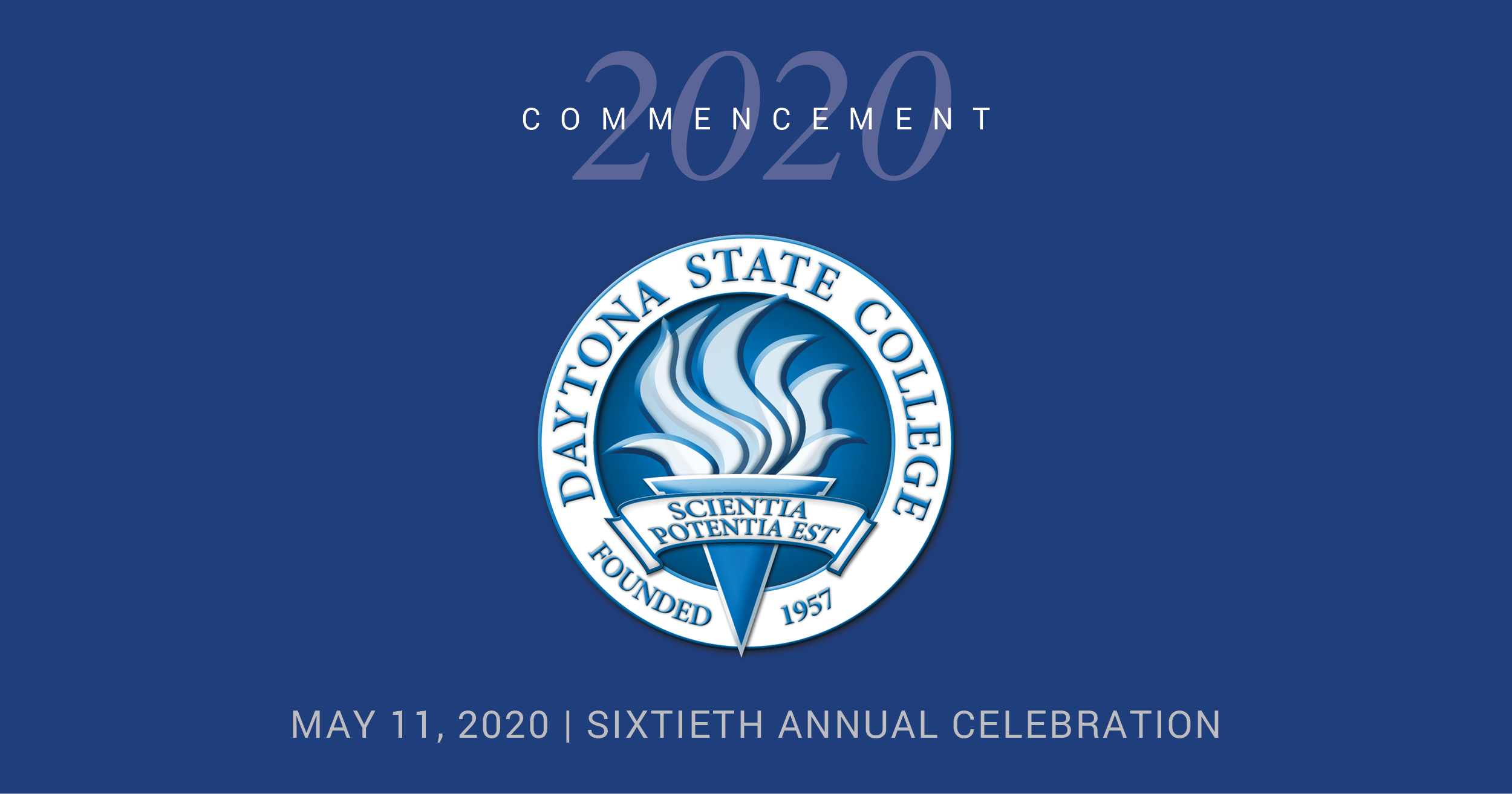 image of graphic promoting virtual commencement