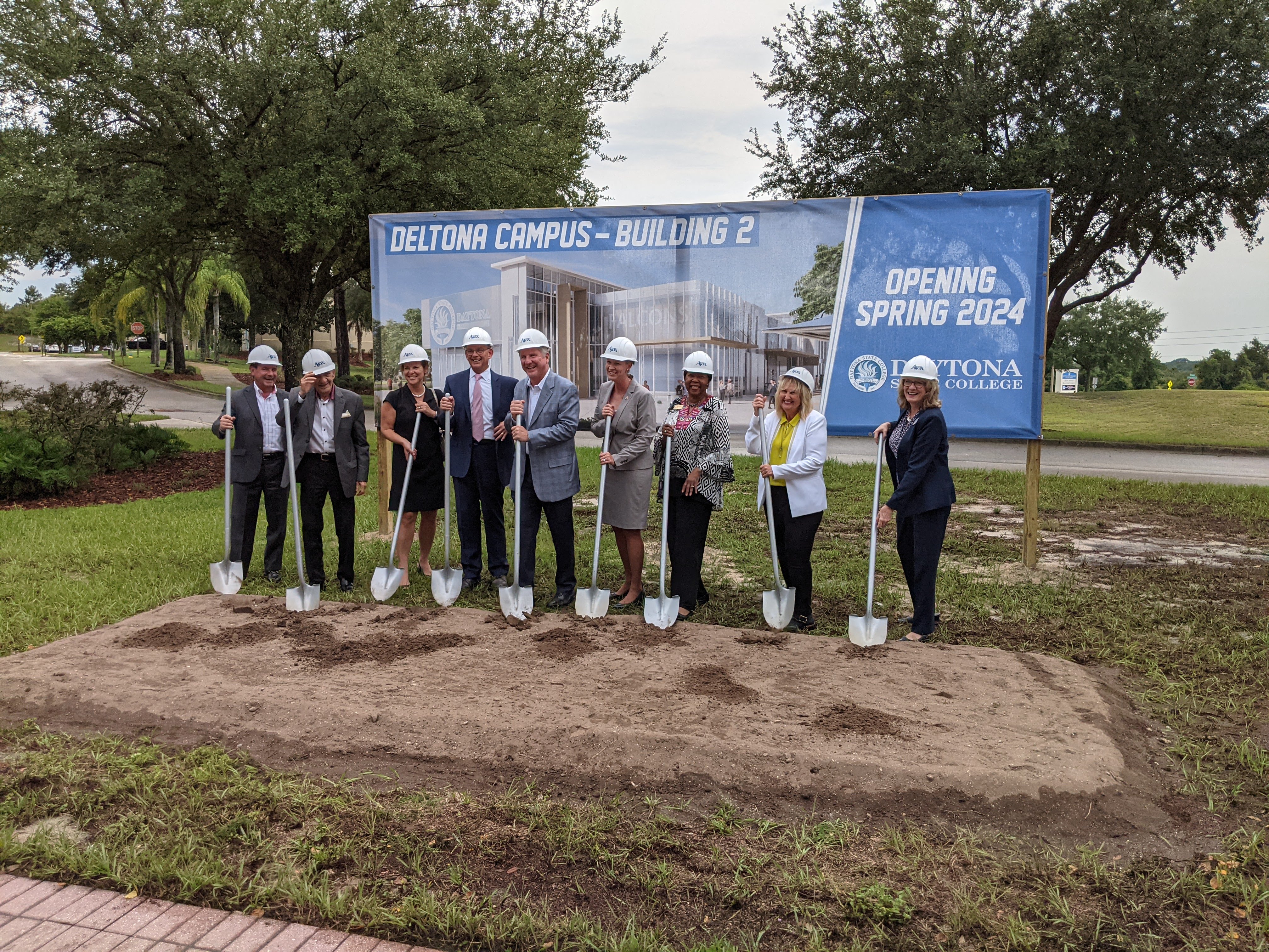 Officials break ground on Building Two at the Deltona Campus