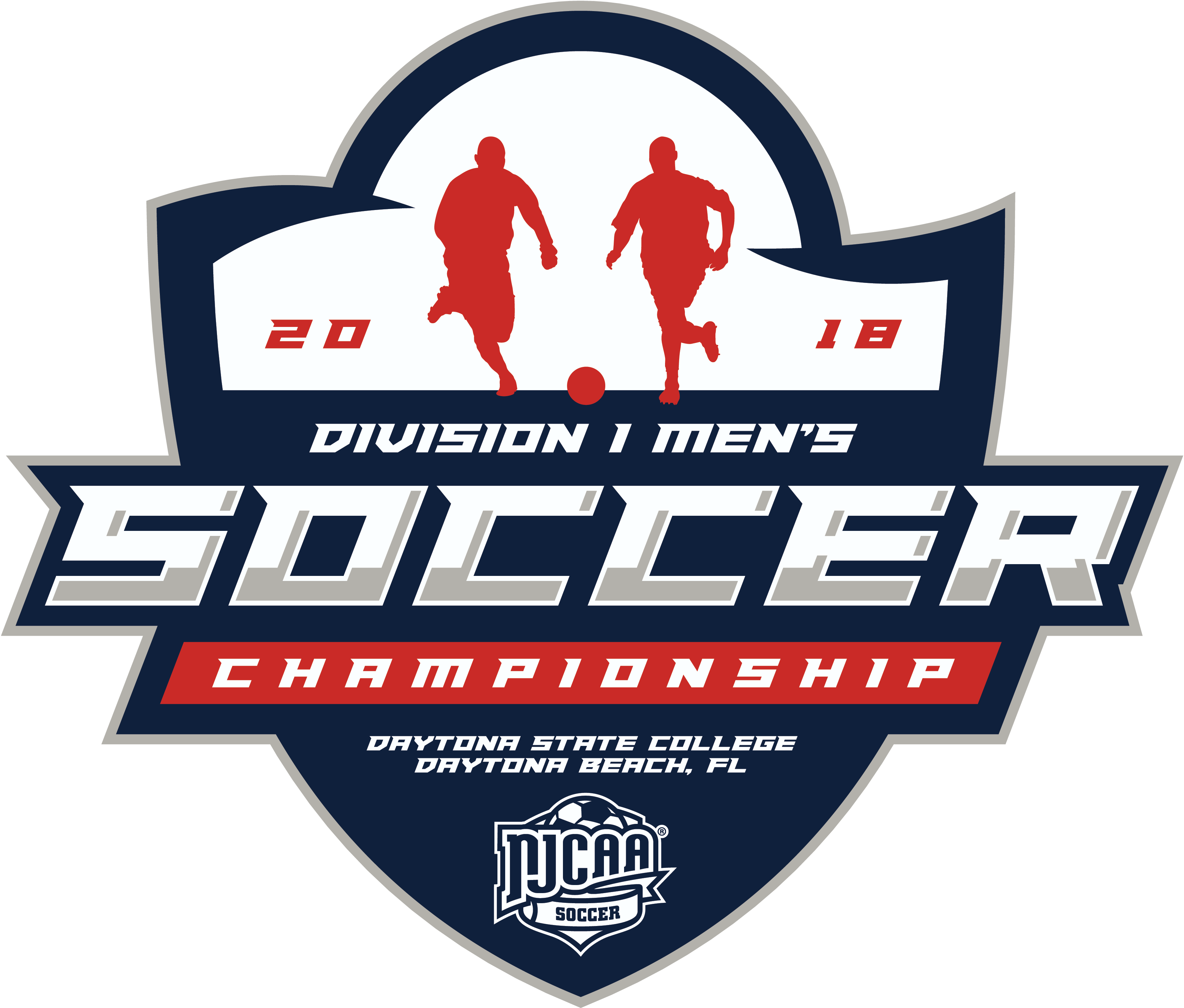 image of the 2018 NJCAA men's d-1 soccer championship logo