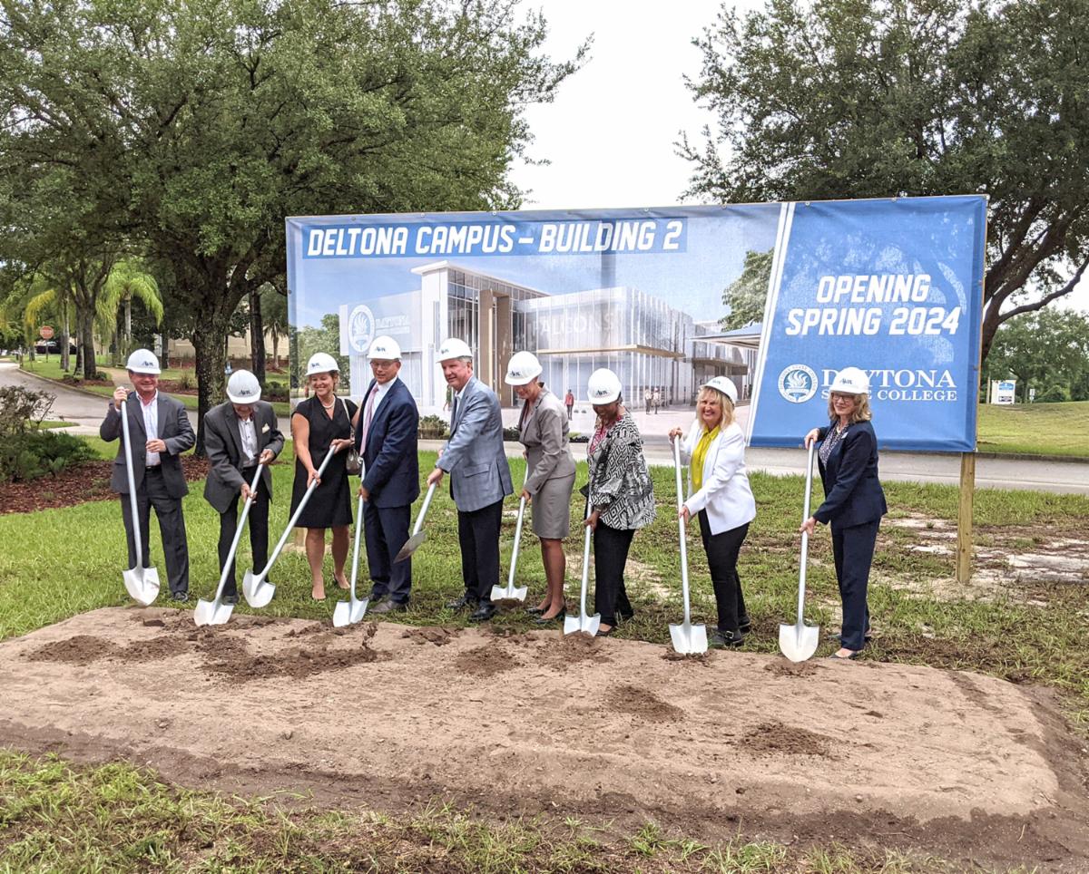 Groundbreaking for Building Two at Daytona State College Deltona Campus.