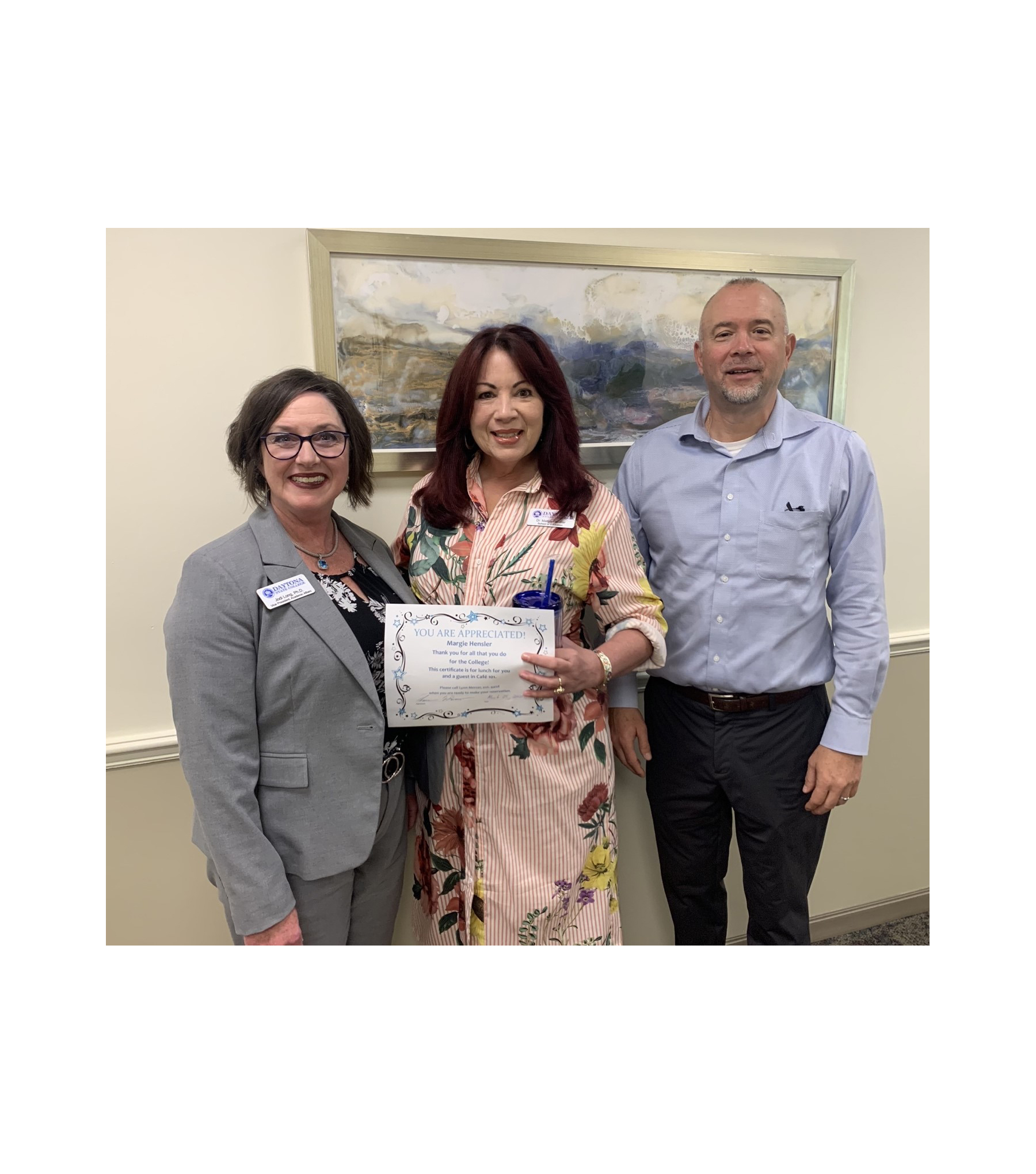 Outstanding Employee Dr. Margie Hensler