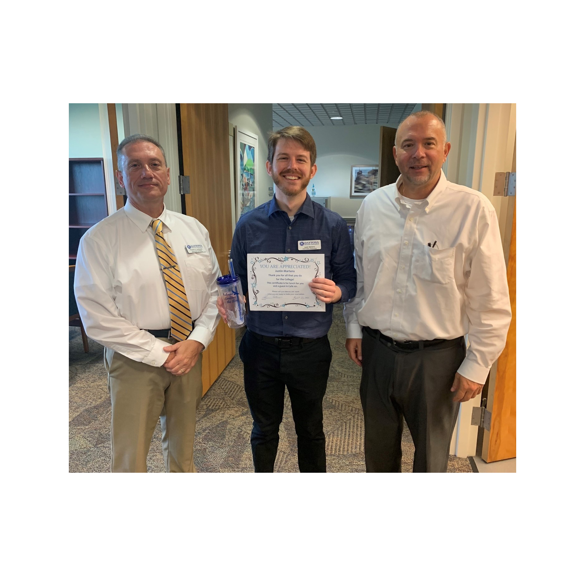 Outstanding employee Justin Martens