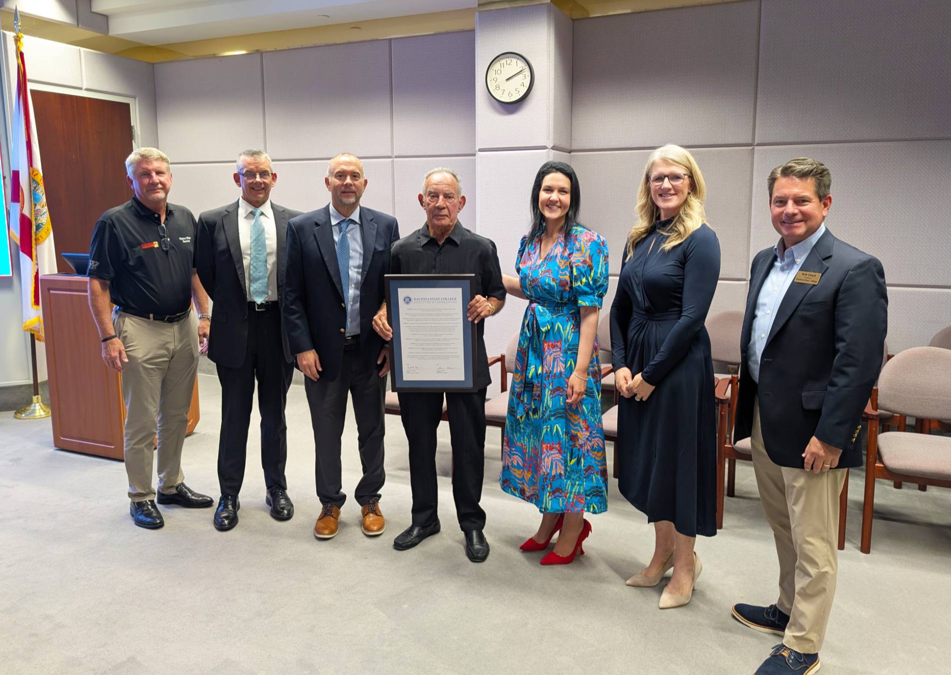 Dr. LoBasso and the trustees recognize Lloyd Freckleton. 
