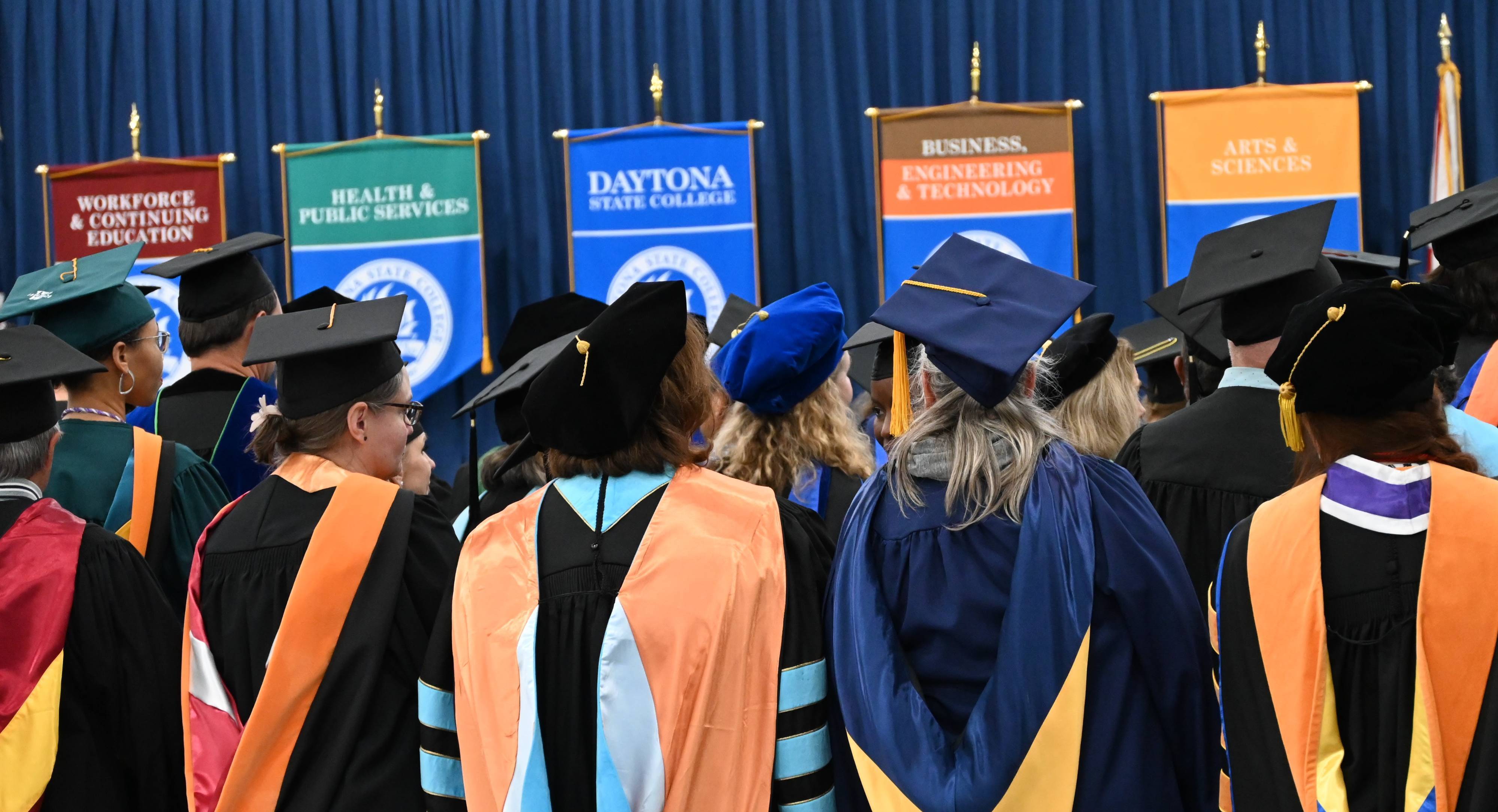 Students and faculty participating in the annual Awards Convocation. 