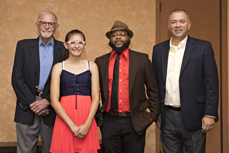 Pictured L-R: L. Gale Lemerand, Holly-Noel Monroe, Hilton Smith, and DSC President Dr. Tom LoBasso