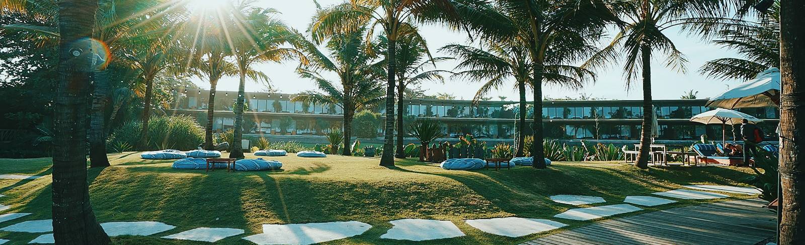 outdoor walkway at a country club