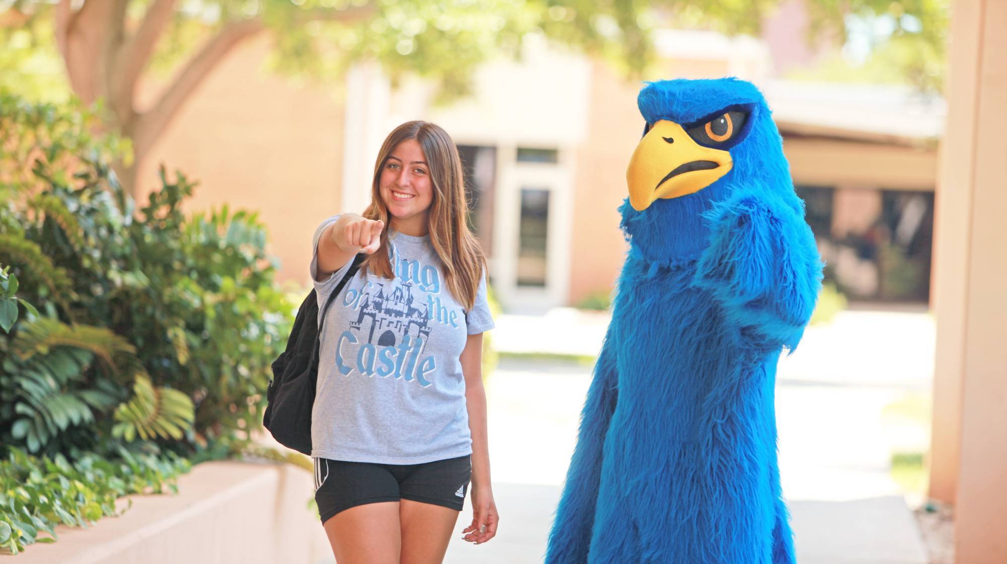 Student and Freddie Falcon