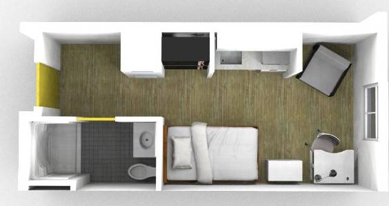 Single Private Suite Floor Plan